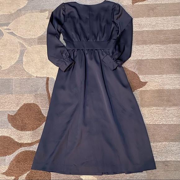 NWT J. Crew Satin A-line Midi Dress - Picture 8 of 9